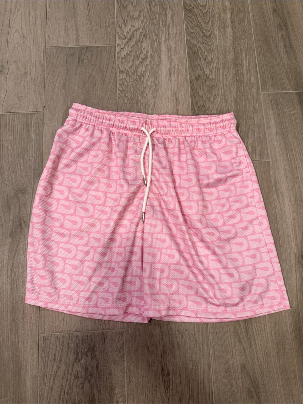 The Drip Shop Boys Pink Logo-Print Athletic Shorts Size XXL